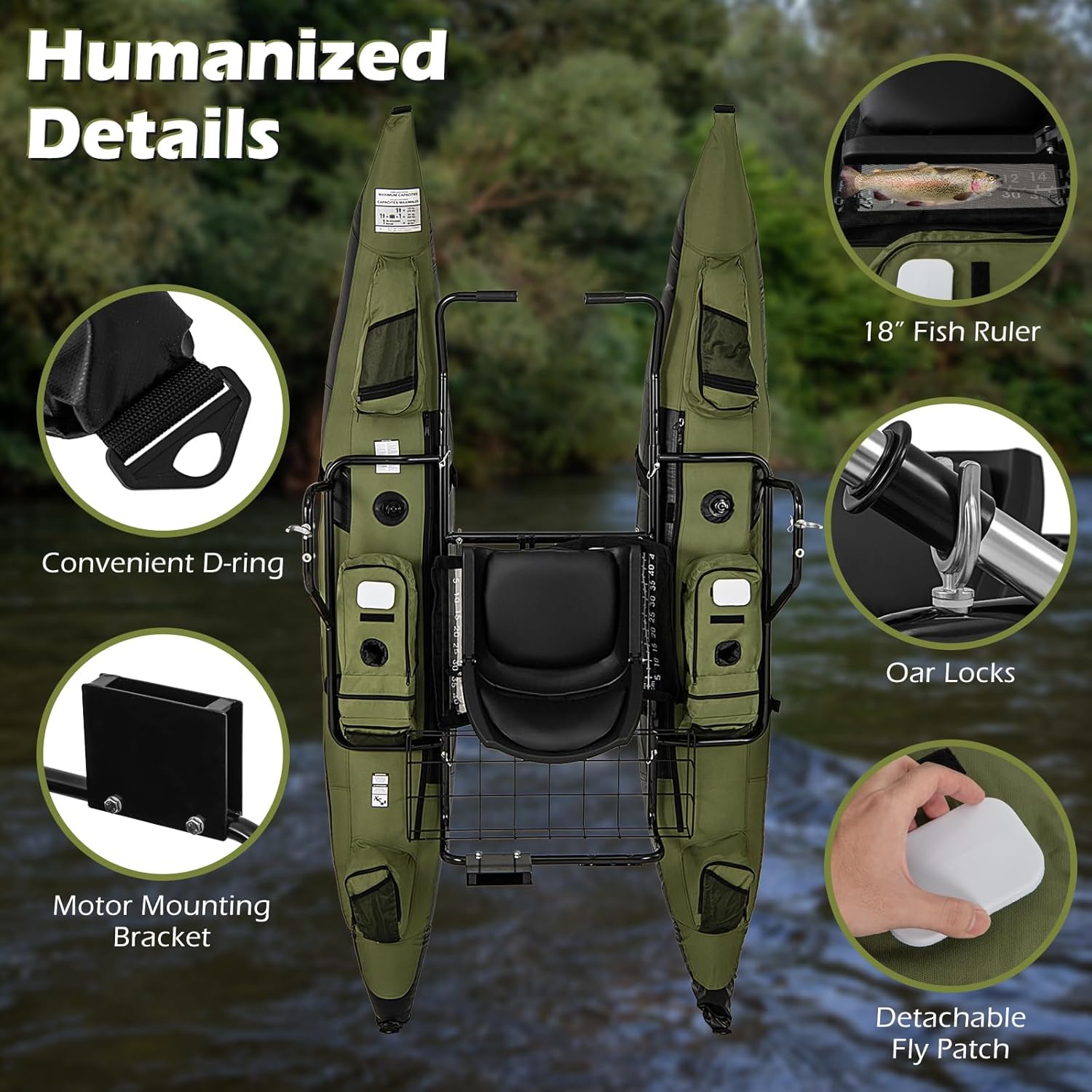 Adult Inflatable Belly Boat wi - đánh giá và giá Fishing Boat Paddle
