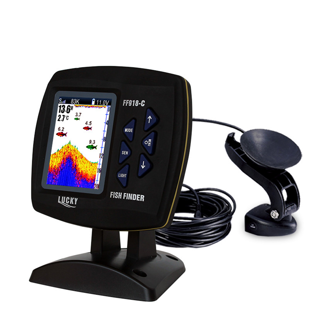 FF918-C100DS Color Screen Wire - đánh giá và giá Fishing Boat Depth Finder