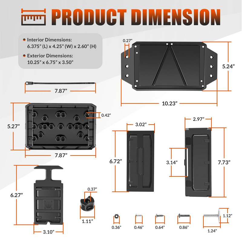 Track Mounted Battery Box for  - đánh giá và giá Fishing Boat Steering Wheel